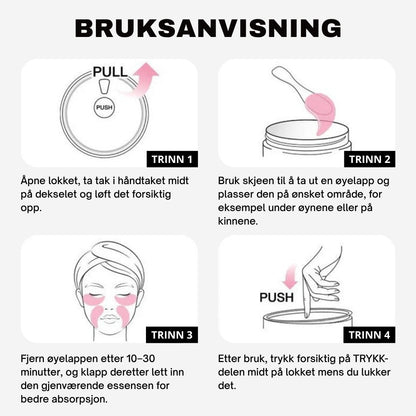 Lunaria™ Peptid Kollagen Hydrogel Øyepatcher