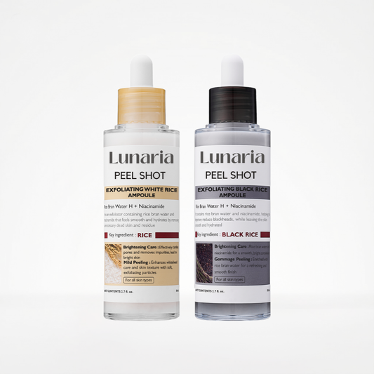 Lunaria Peel Shot Glow Risampull‑duo