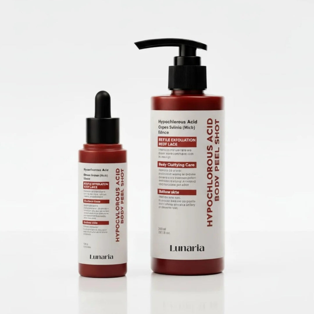 Lunaria Hypoklorsyre Rispeelingshot Duo for Ansikt og Kropp