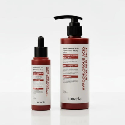 Lunaria Hypoklorsyre Rispeelingshot Duo for Ansikt og Kropp