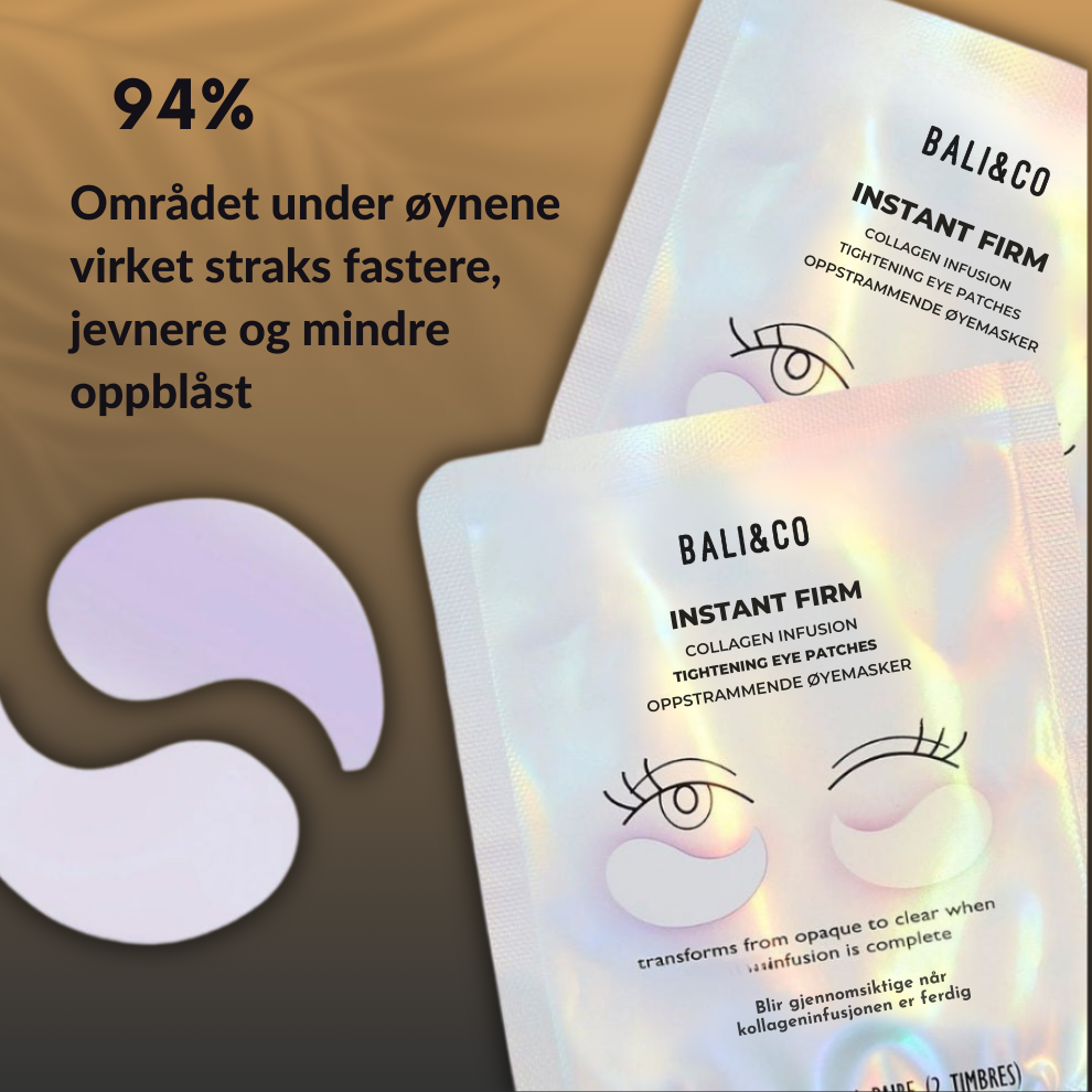 Bali&Co™ Oppstrammende øyepads med kollageninfusjon