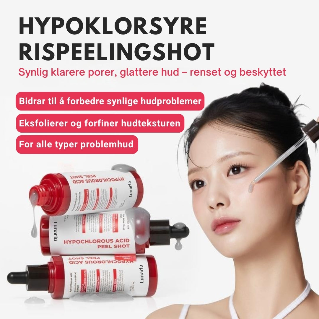 Lunaria Hypoklorsyre Rispeelingshot Duo for Ansikt og Kropp