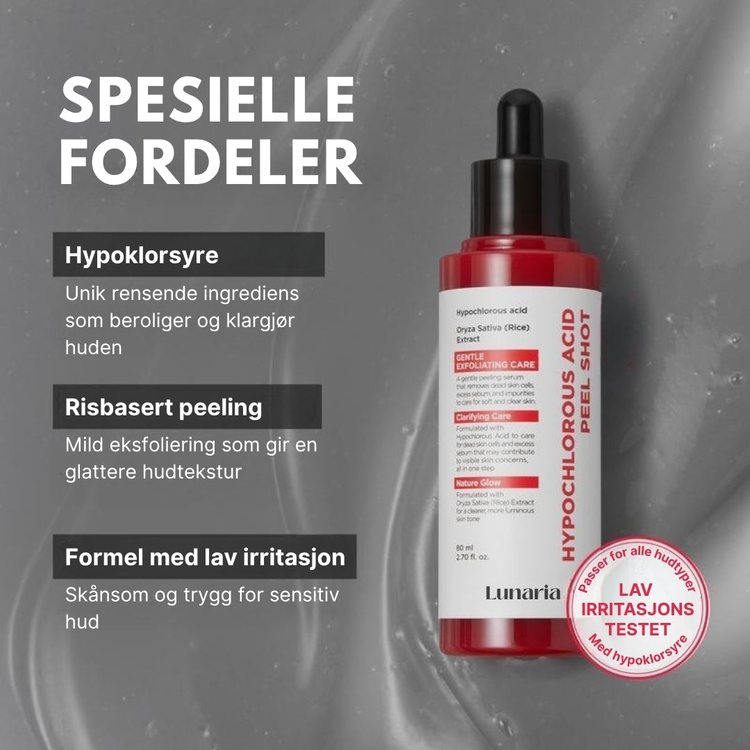 Lunaria Hypoklorsyre Rispeelingshot Duo for Ansikt og Kropp