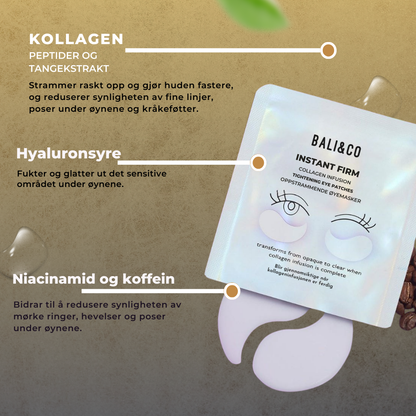 Bali&Co™ Oppstrammende øyepads med kollageninfusjon