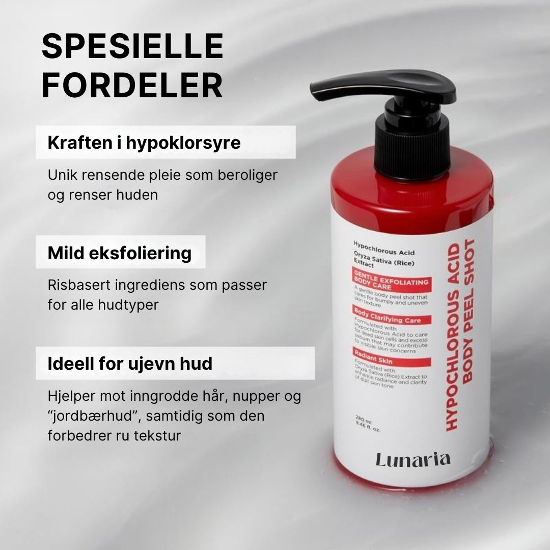 Lunaria Hypoklorsyre Rispeelingshot Duo for Ansikt og Kropp