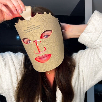 LED Lysterapi Ansiktsmaske